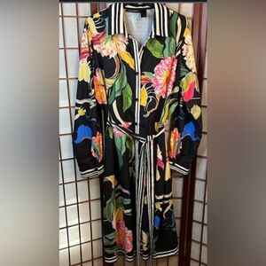 Ashley Stewart Black and Cream Dress